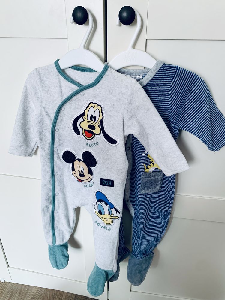 Ciepłe pajace/śpioszki Myszką Mickey Disney r. 68/74