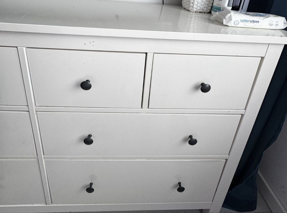 Komoda Ikea Hemnes biała 8 szuflad