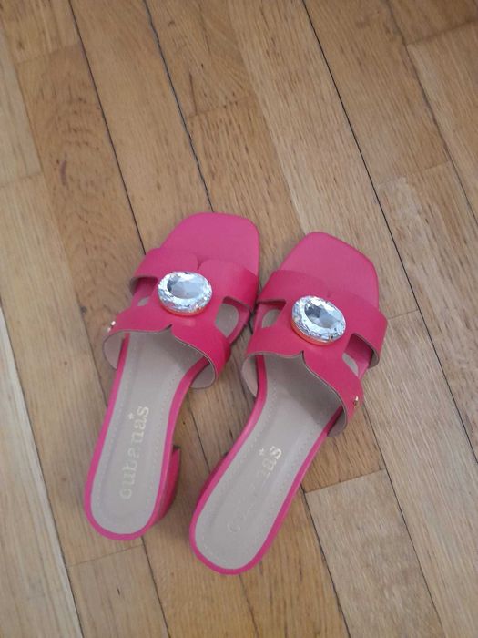 Sandálias - rosa fúsia, nº 38 da Cubanas