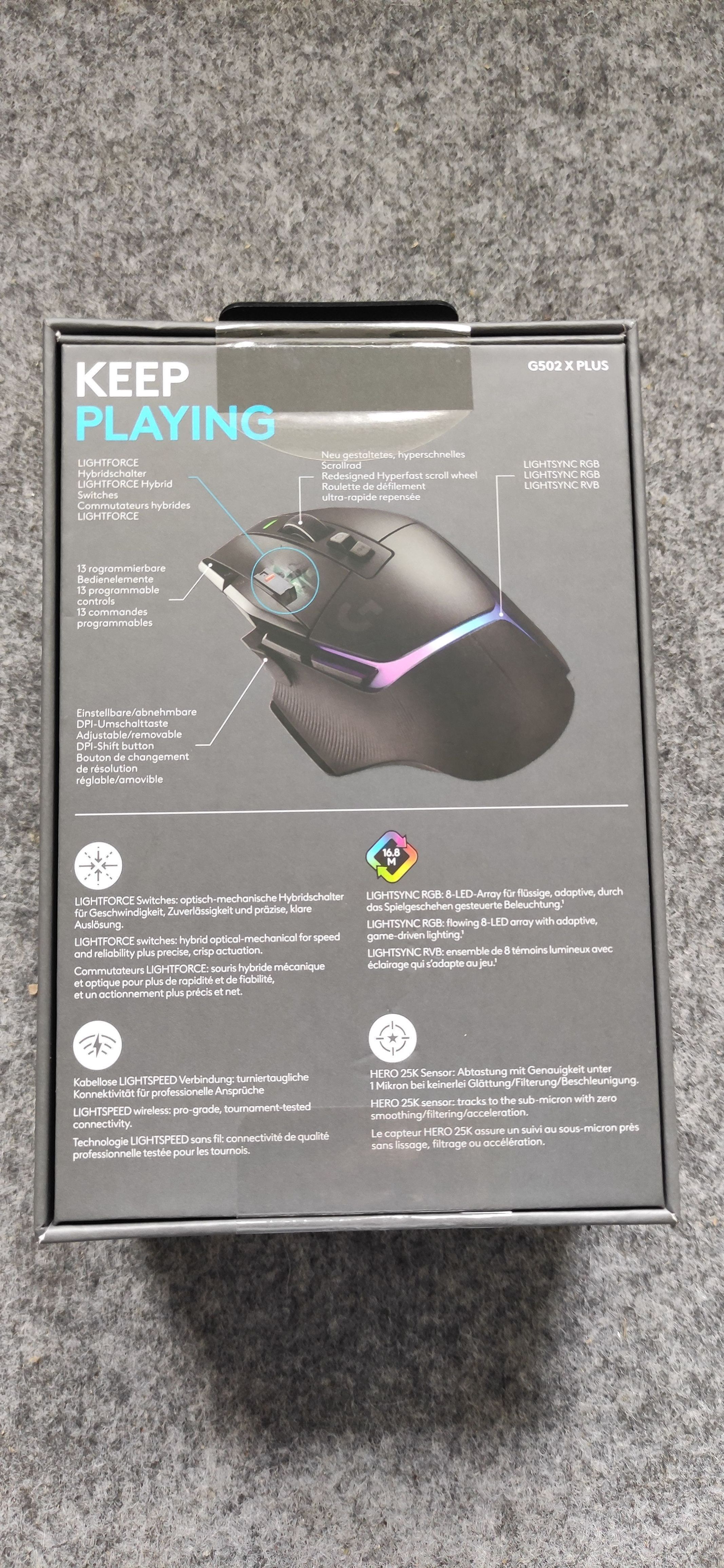 Nowa mysz gamingowa logitech G502x *ZAPLOMBOWANA*