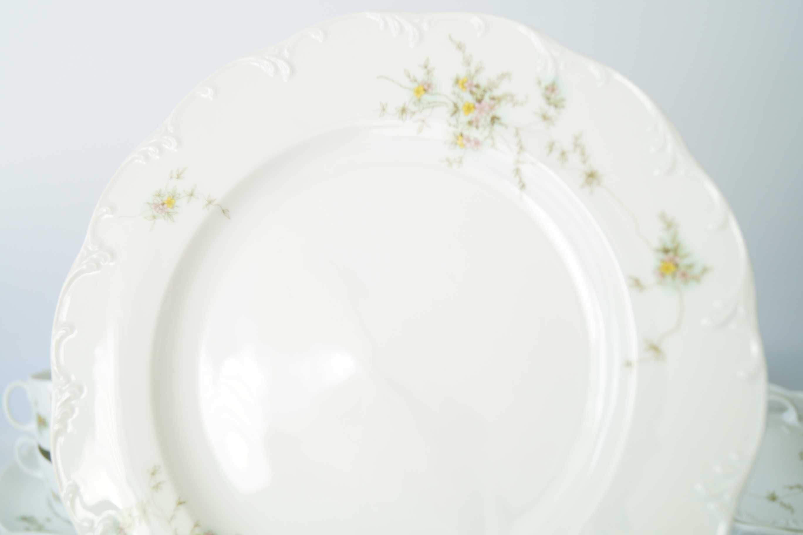 Rosenthal Monbijou Grune Ranke serwis obiadowy 8-12 os bulionówki