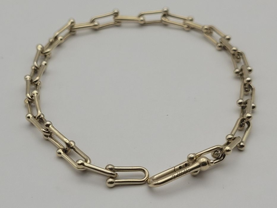 Nowa Złota bransoletka złoto próby 585, spinacze ocechowana dł 19 cm