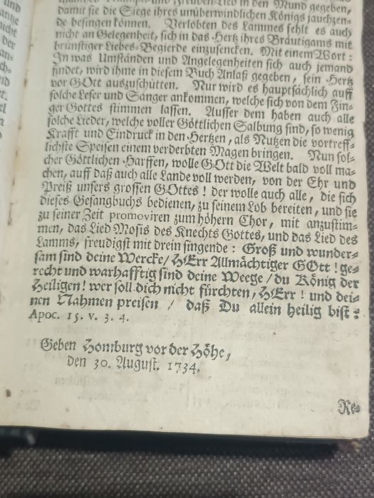 Unikat kolekcjonerski: „Hamburger Gesangbuch” z 1734 r. – Oryginał z e