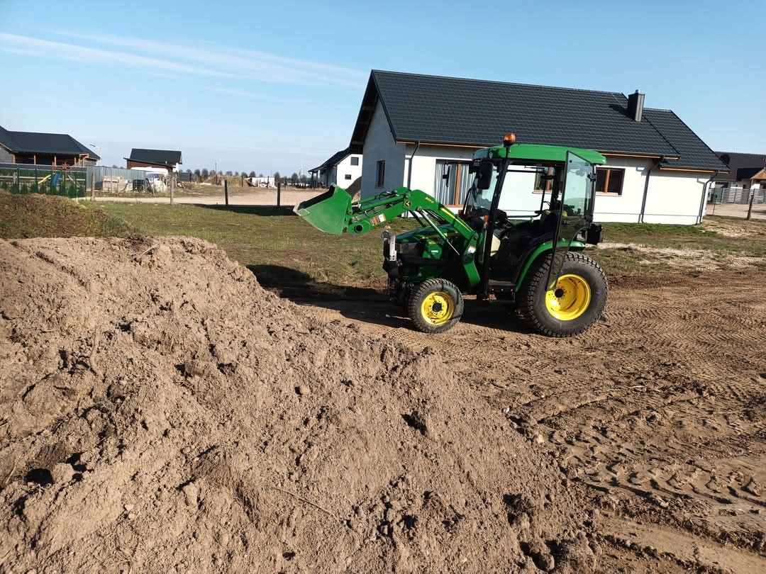 Usługa glebogryzarką separacyjną, równanie terenu, zakładanie trawnika