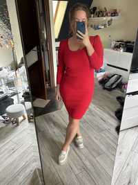 Czerwona sukienka mini rozmiar L sinsay