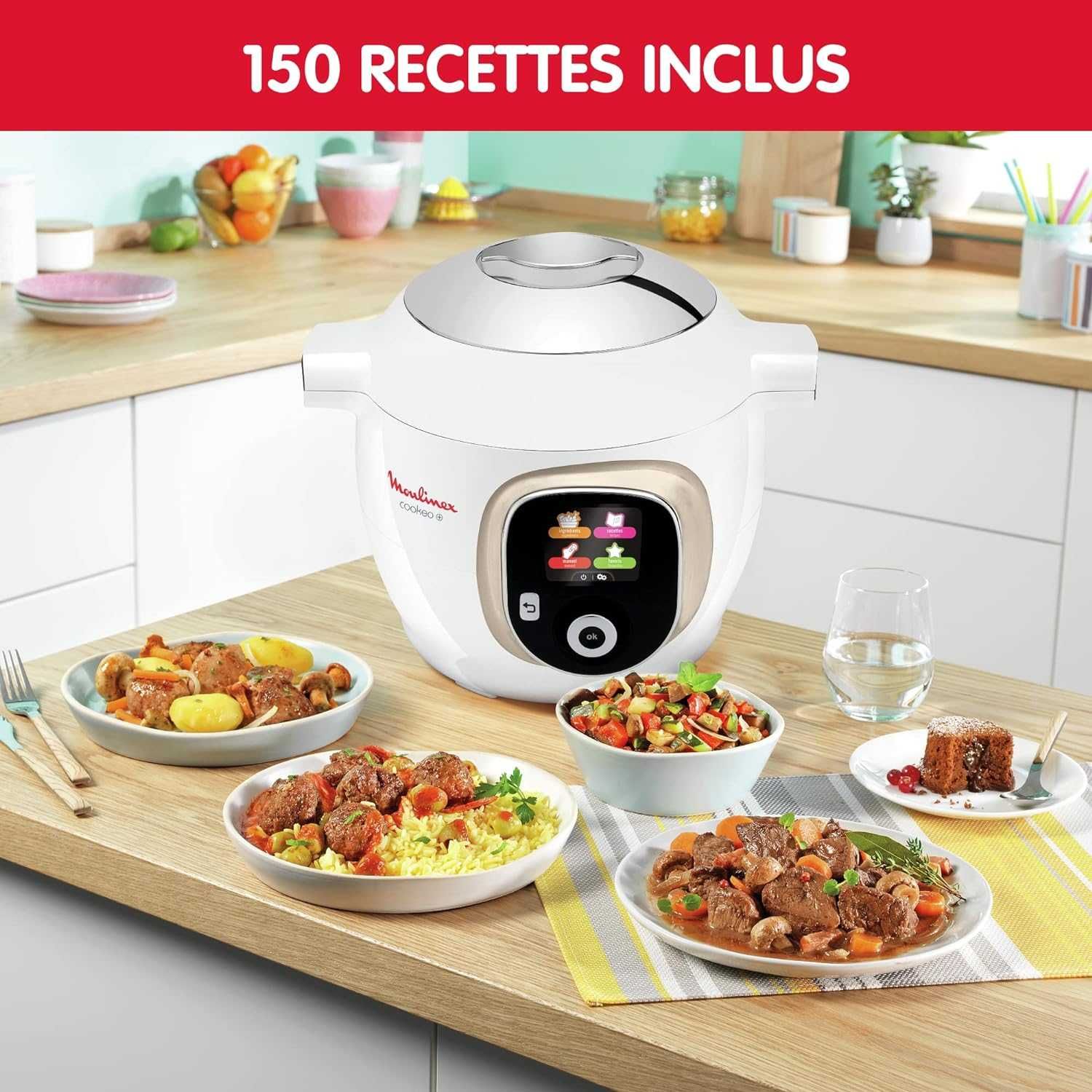 Moulinex inteligentny Multicooker wysokiego ciśnienia 6l 150 przepisów