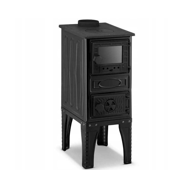 Piec Wolnostojący Jak Kominek Koza Żeliwny z Szybką Fajerką SIGMA