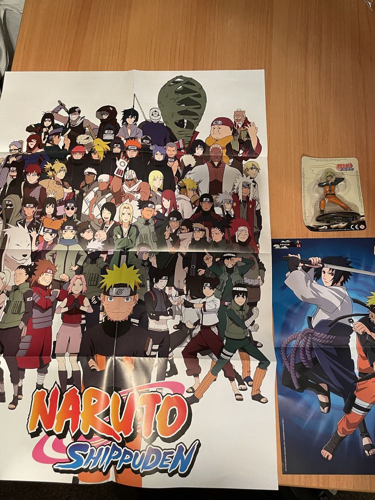 Colecionável Naruto Shippuden com 2 poster