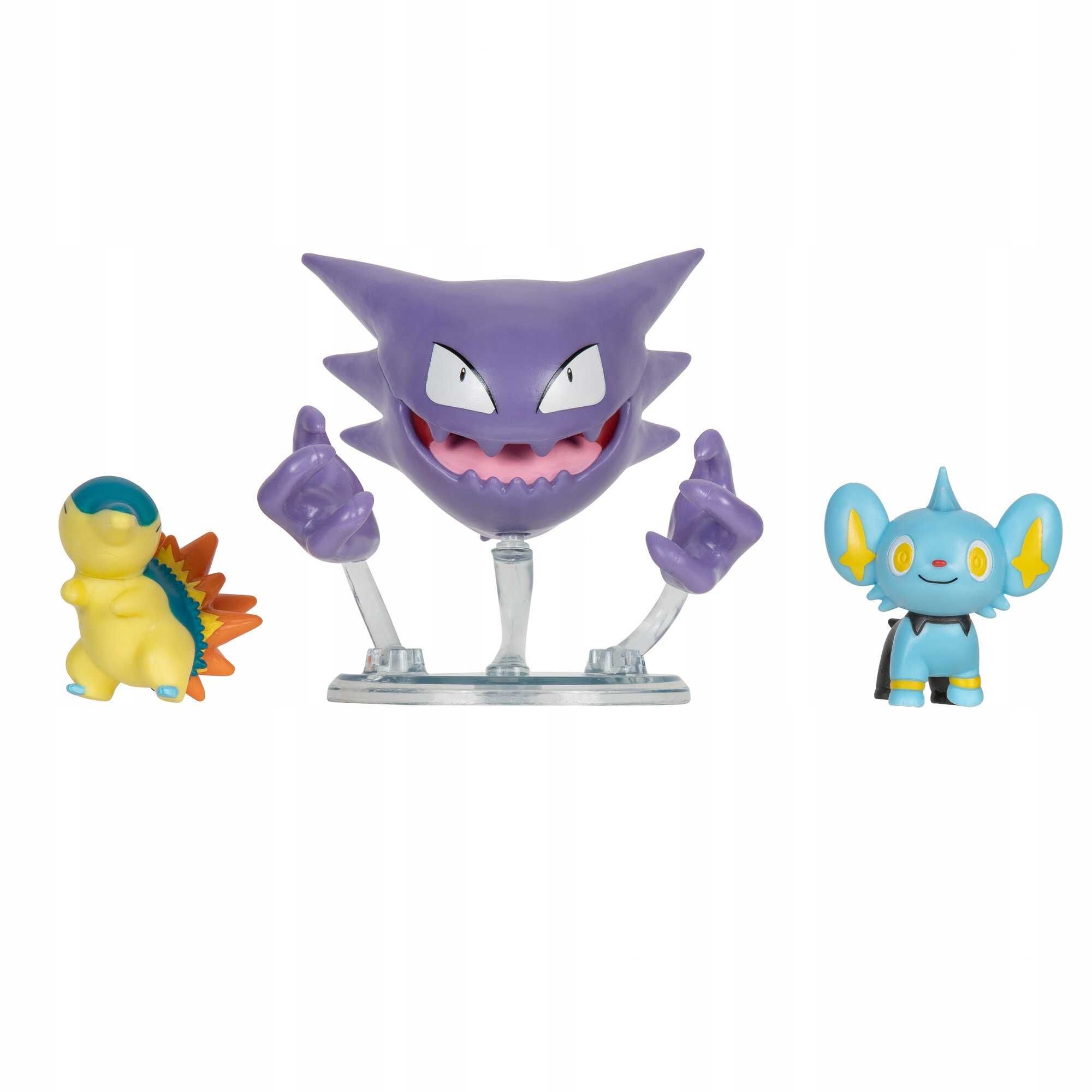 Pokemon figurki battle 3PAK SHINX + HAUNTER + CYNDAQUIL