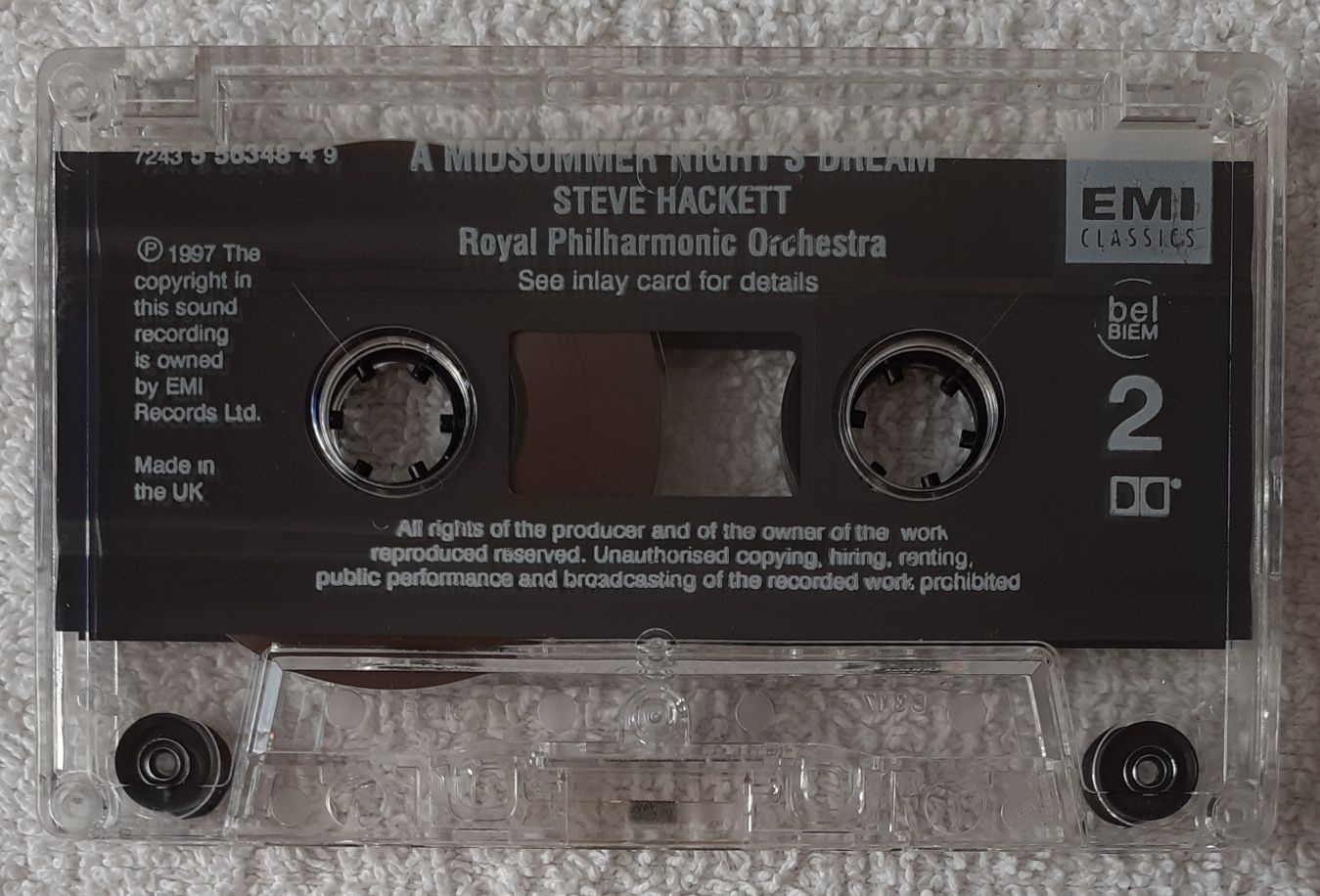 Steve Hackett – A Midsummer Night's Dream (Cassette, Album)