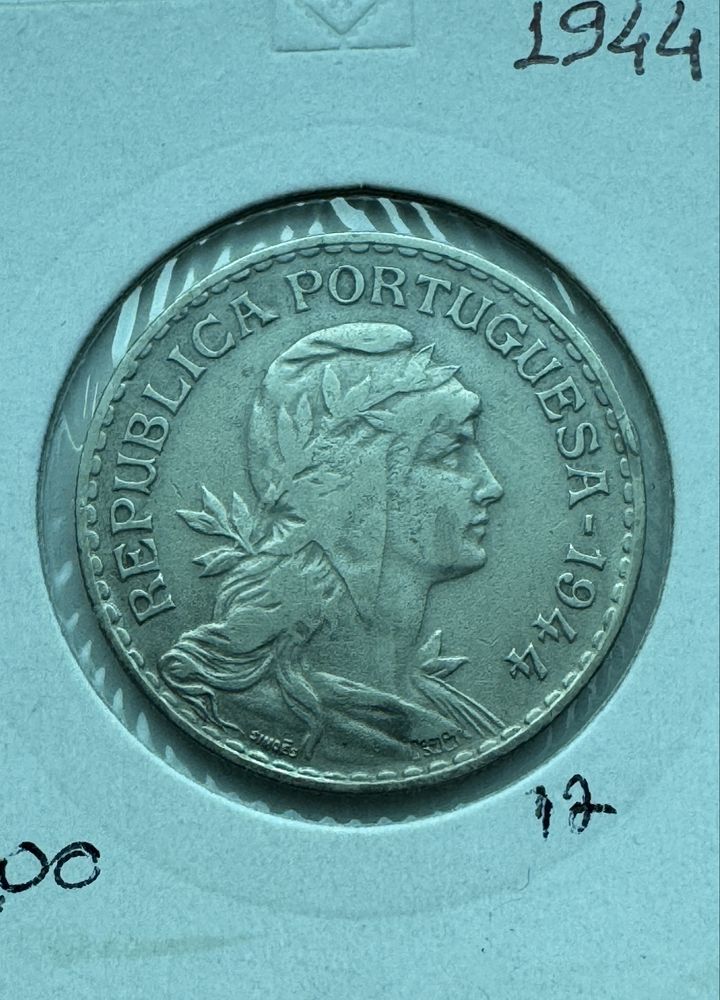 1$00 escudo 1944 excelente