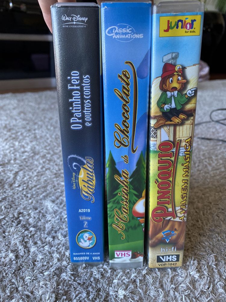 3 Cassetes VHS de Clássicos