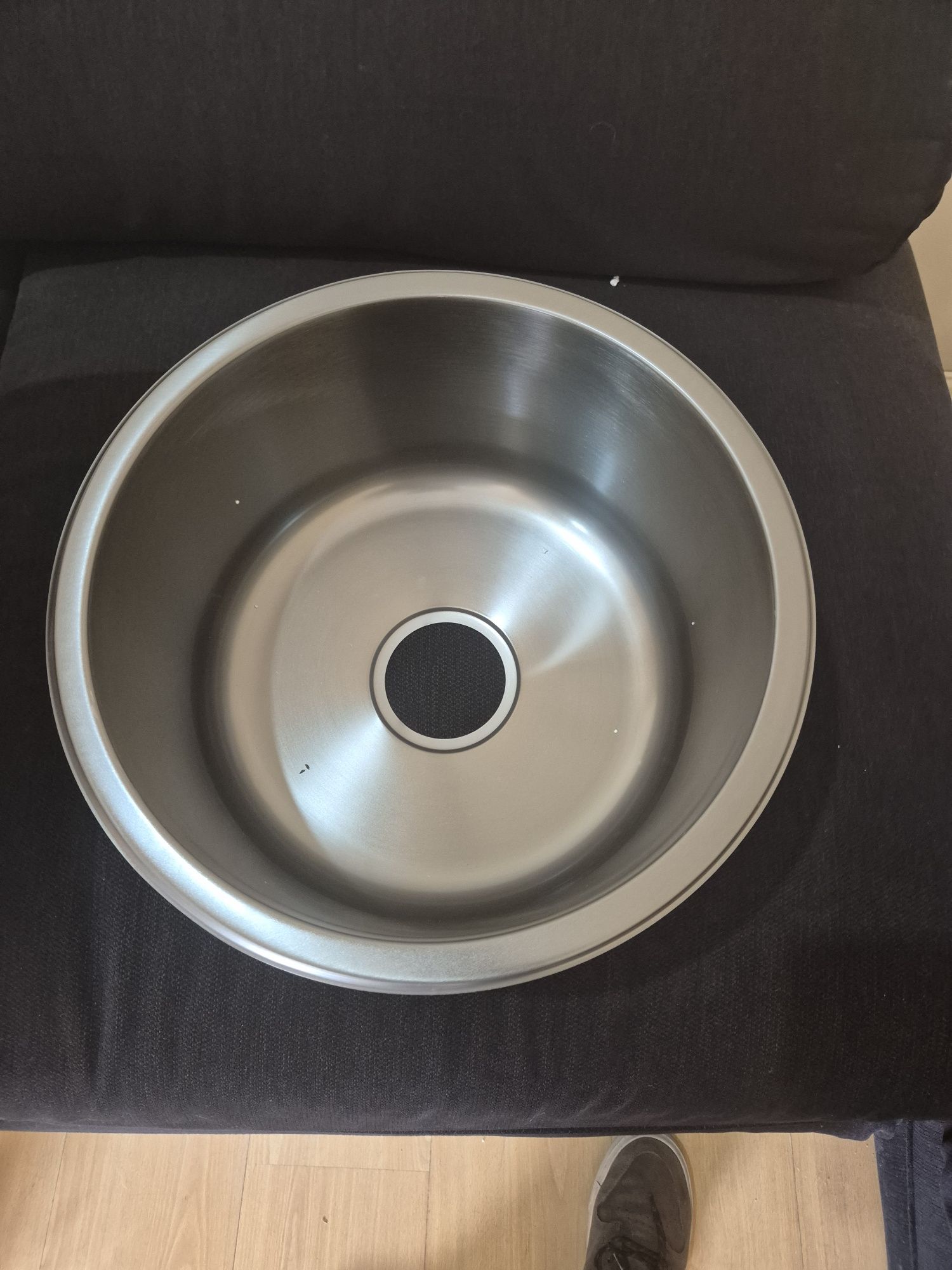 Lava louça em inox redondo 40x40
