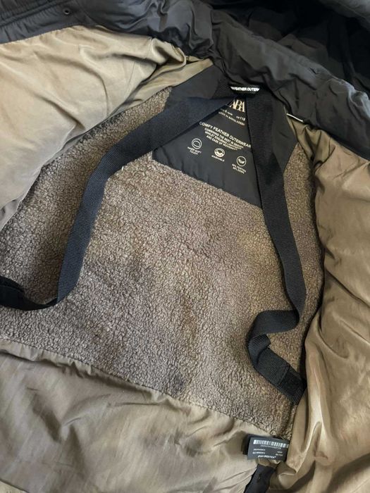 Дитячий теплий пуховик Zara дитяча зимова куртка подовжена зара 116 см