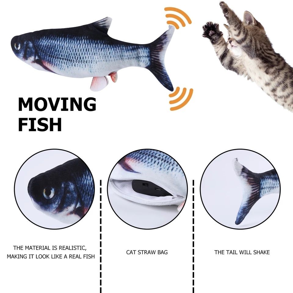 Рыбка виброхвост лосось для кошек lition аккумулятор