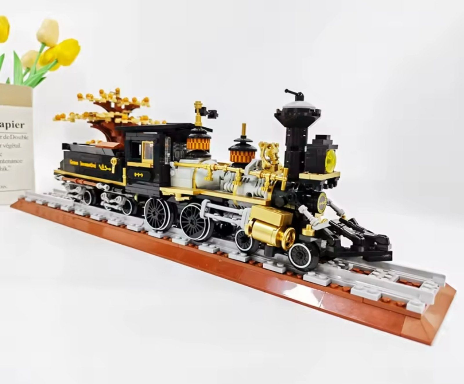 Конструктор 1в1 Lego 59010 паровоз поезд Лего 950 дет
