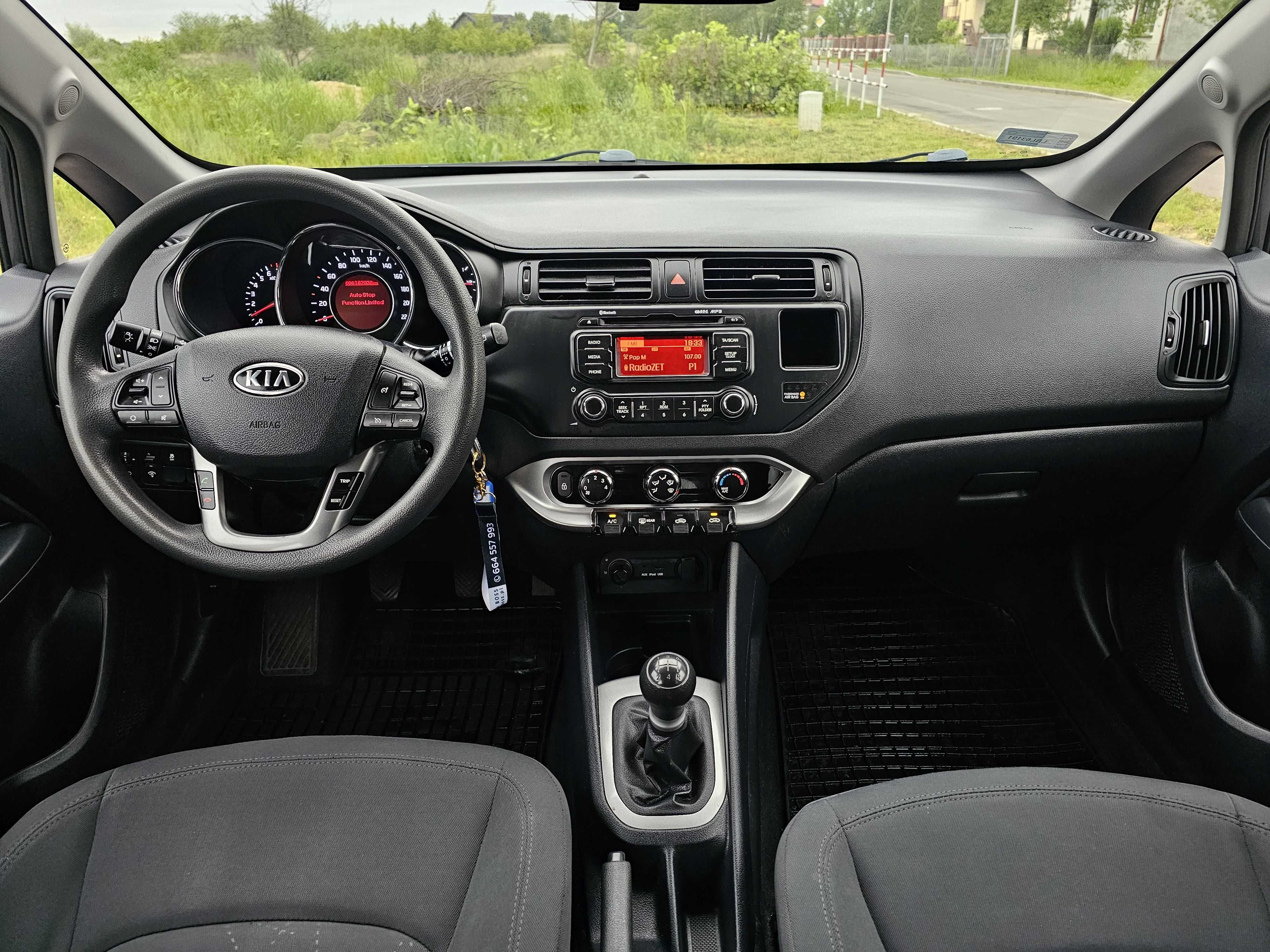 KIA RIO 1,2 Benzyna 85KM 2012r Klima, Bluetooth, Ledy, Niski Przebieg