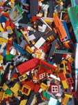 Klocki LEGO, gazetki, katalogi oryginalne 13 kg, pojemnik IKEA gratis