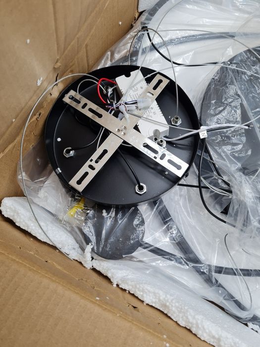 Nowoczesna lampa wisząca LED Żyrandol 3 pierścienie