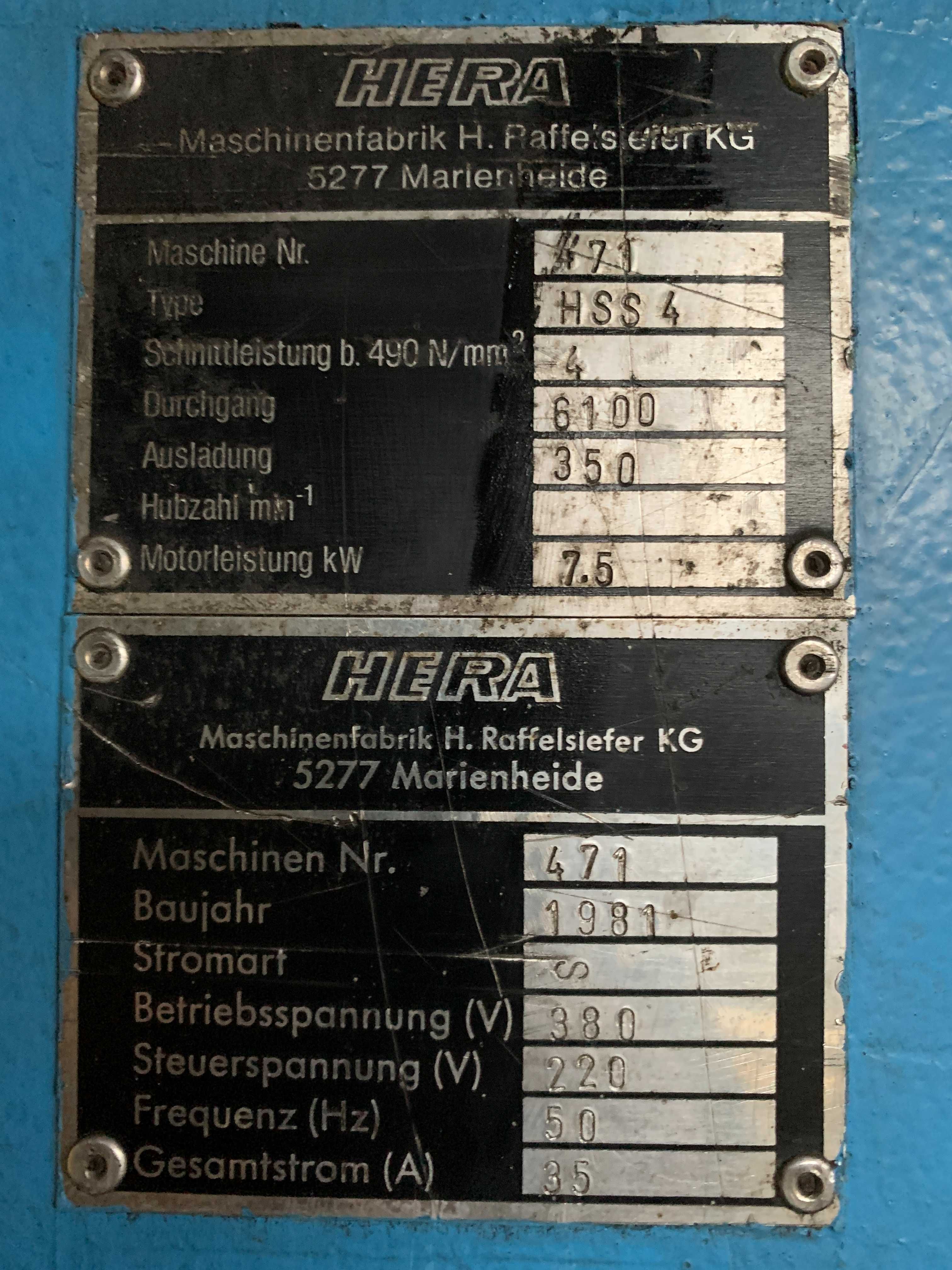 Gilotyna hydrauliczna nożyce gilotynowe do blach HERA HSS4 / 6m / 4mm