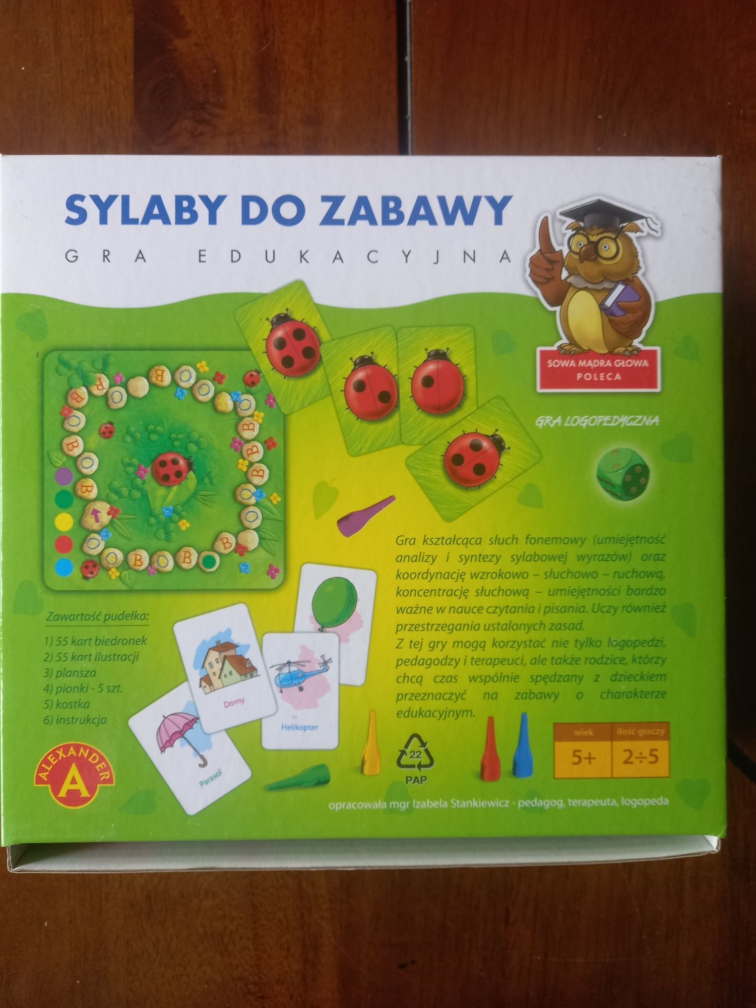 gra edukacyjna logopedyczna Sylaby do zabawy