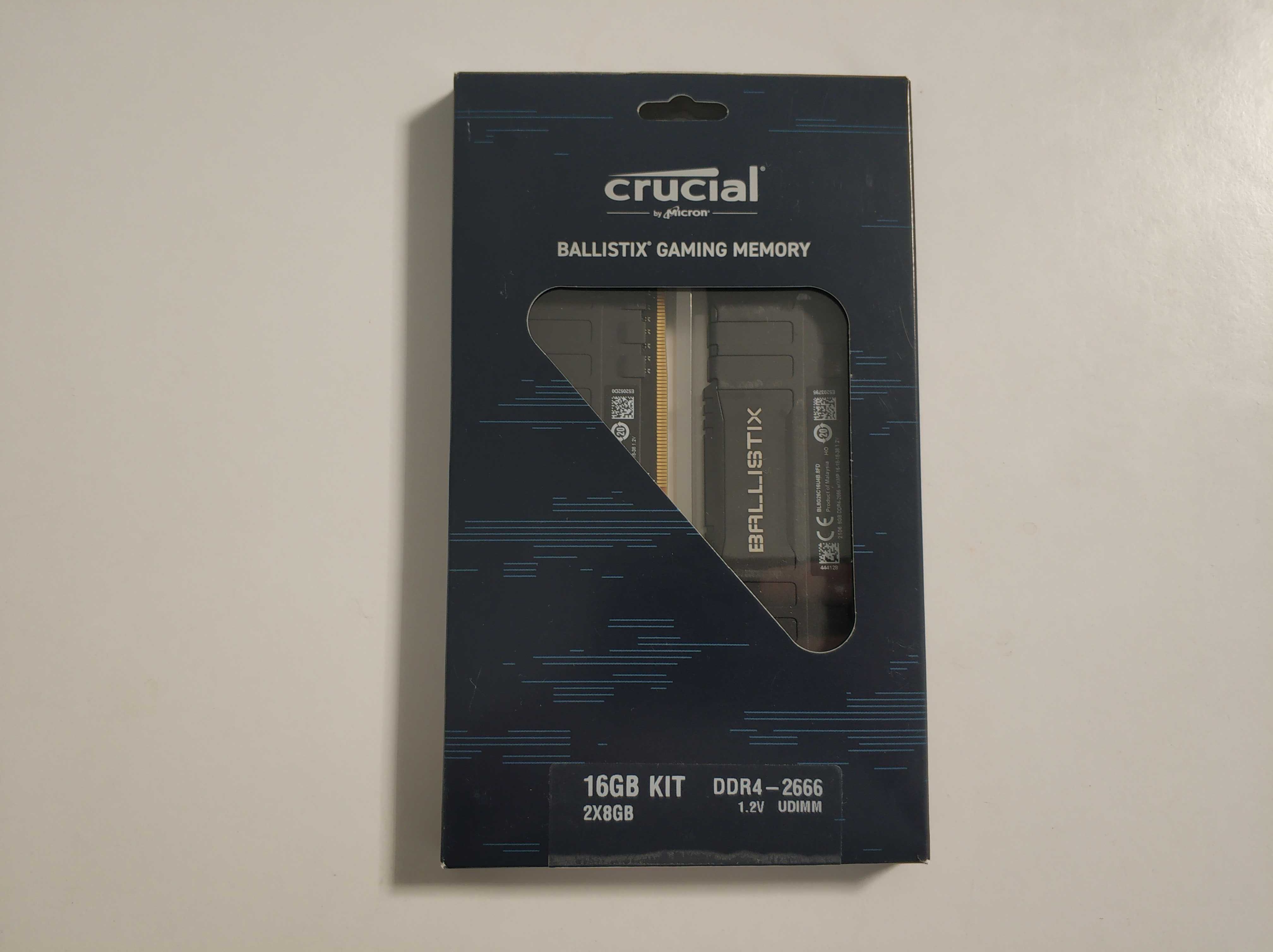 Crucial DDR4-2666 16GB (2x8) 288pin CL16 PC4-21328 (3133MHz/1.27v)