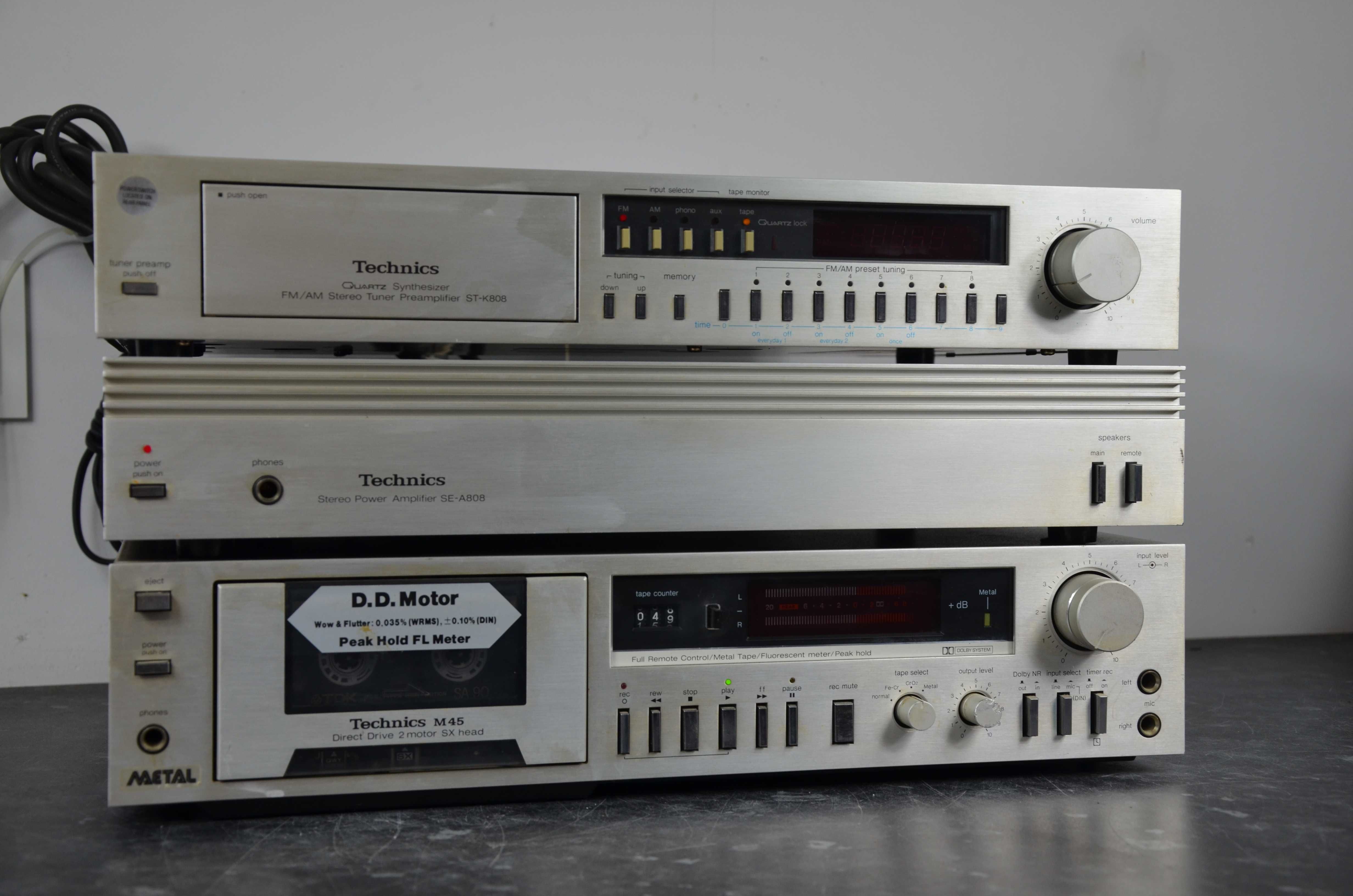 WIEŻA TECHNICS SE-A808 ST-K808 3 segmenty SILVER Okazja