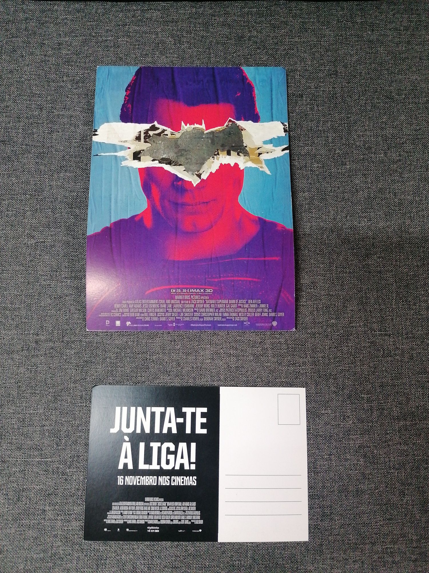 Liga da Justiça/Batman/Super-Homem - postais/poster