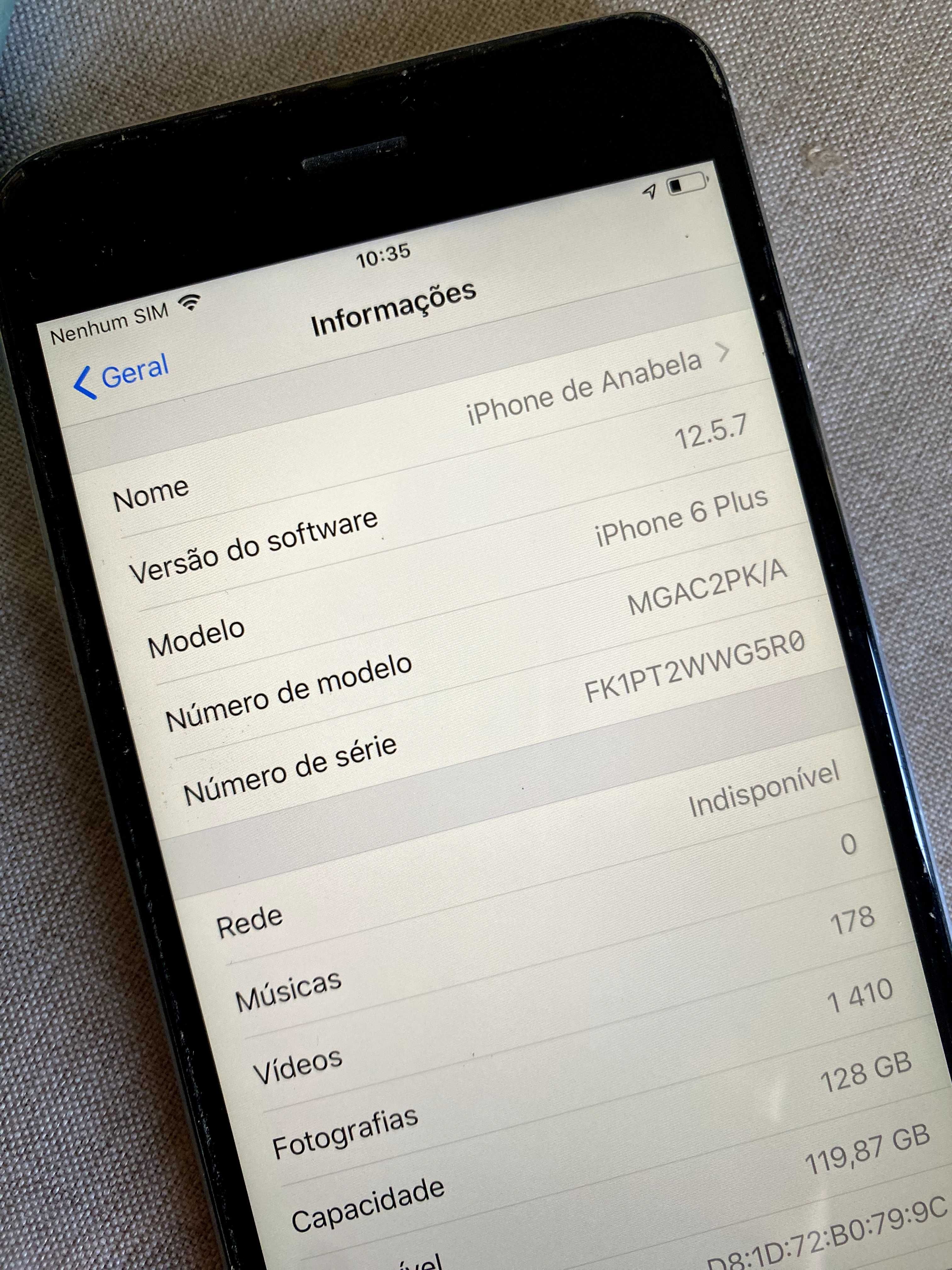 iPhone 6 plus 128MB