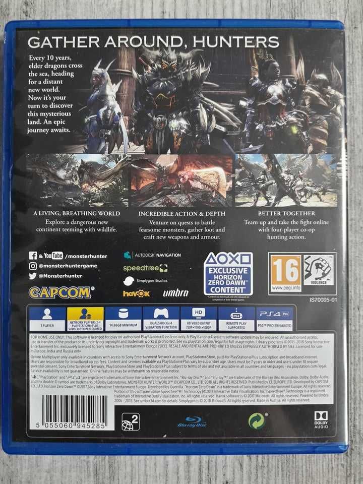 Gra Monster Hunter World PS4/PS5 Playstation RPG