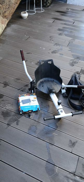 Hoverboard com kart e carregador e capa de transporte