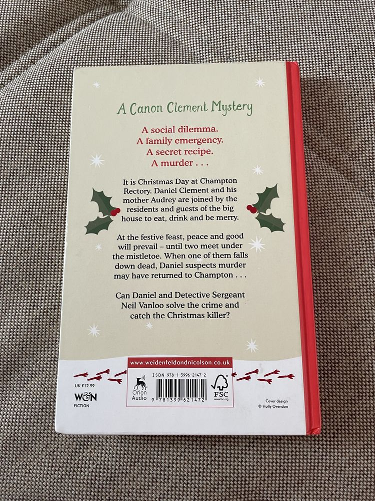 Książka w jęz.ang.,Murder under the mistletoe. Stan bdb.