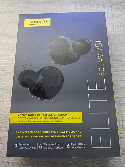 Jabra elite 75t active czarne