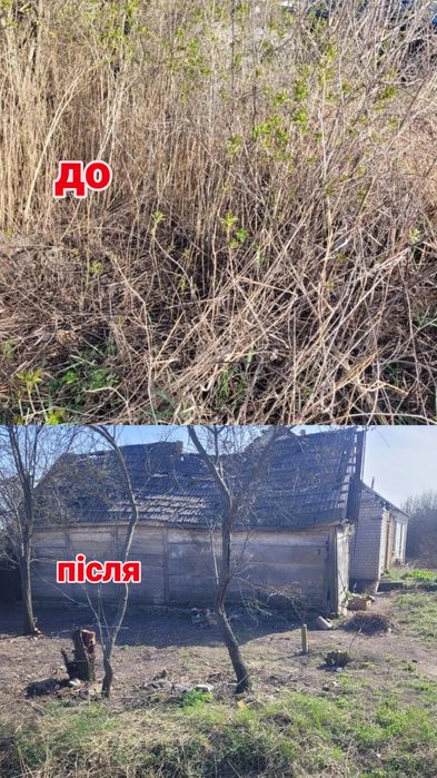 косіння трави, прибирання двору,догляд за бруківкою