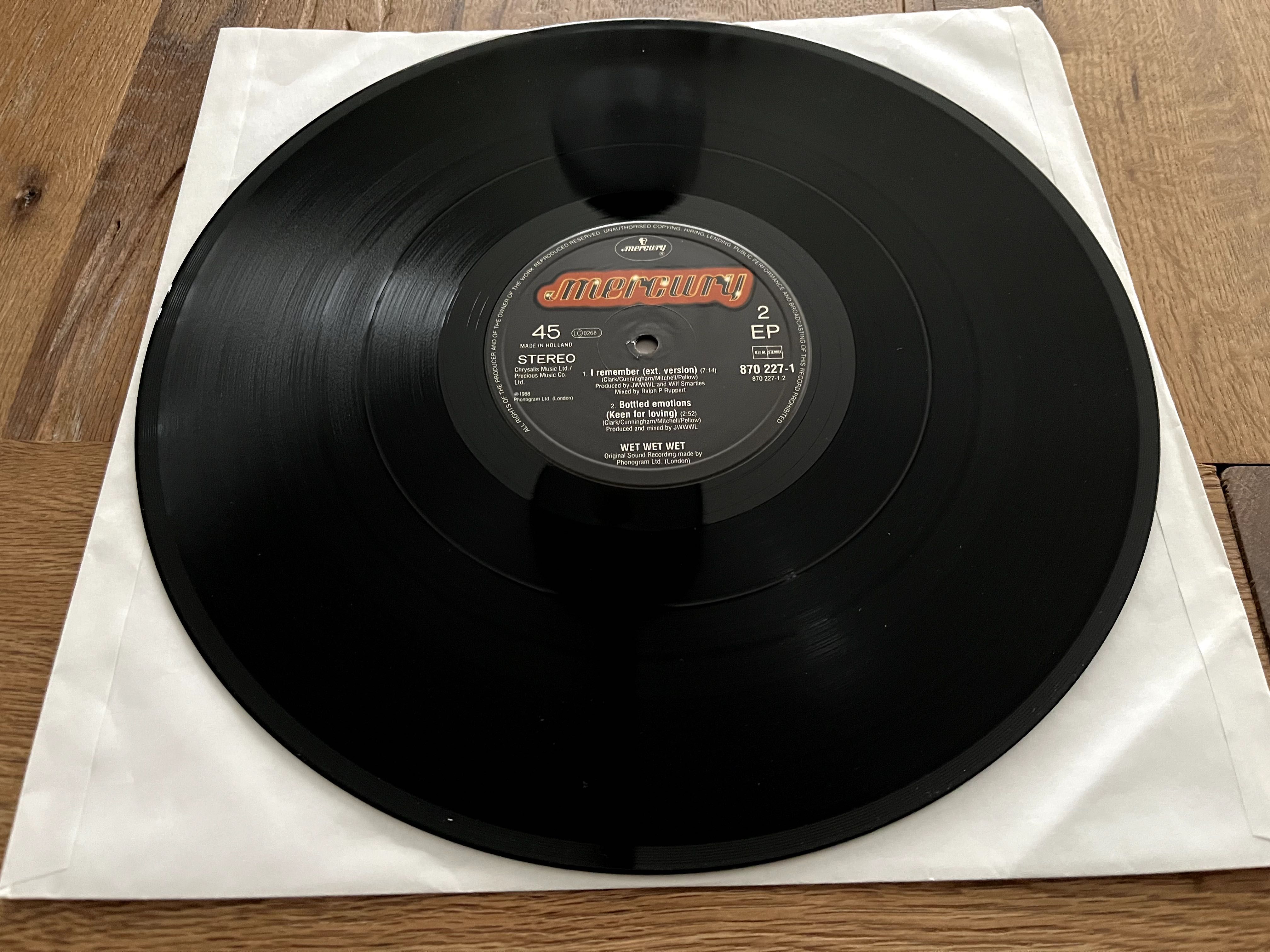 12" 45 RPM Pop Rock viny winyl Wet Wet Wet - Temptation 1988 r.