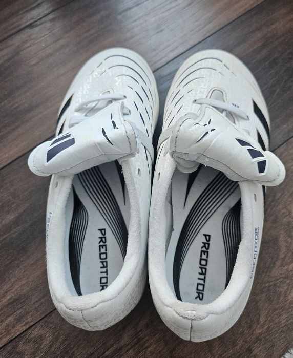 Korki adidas predator league biało-złote r.32, 19,5cm  wkładka