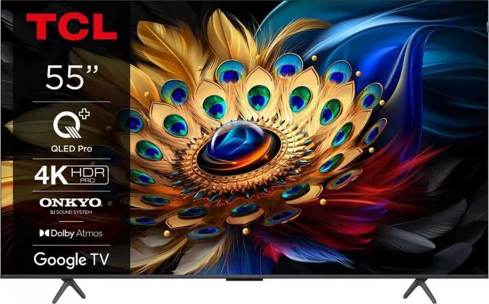 Nowy TV QLED TCL 55C655 Google TV Dolby Vision Dolby Atmos HDMI 2.1