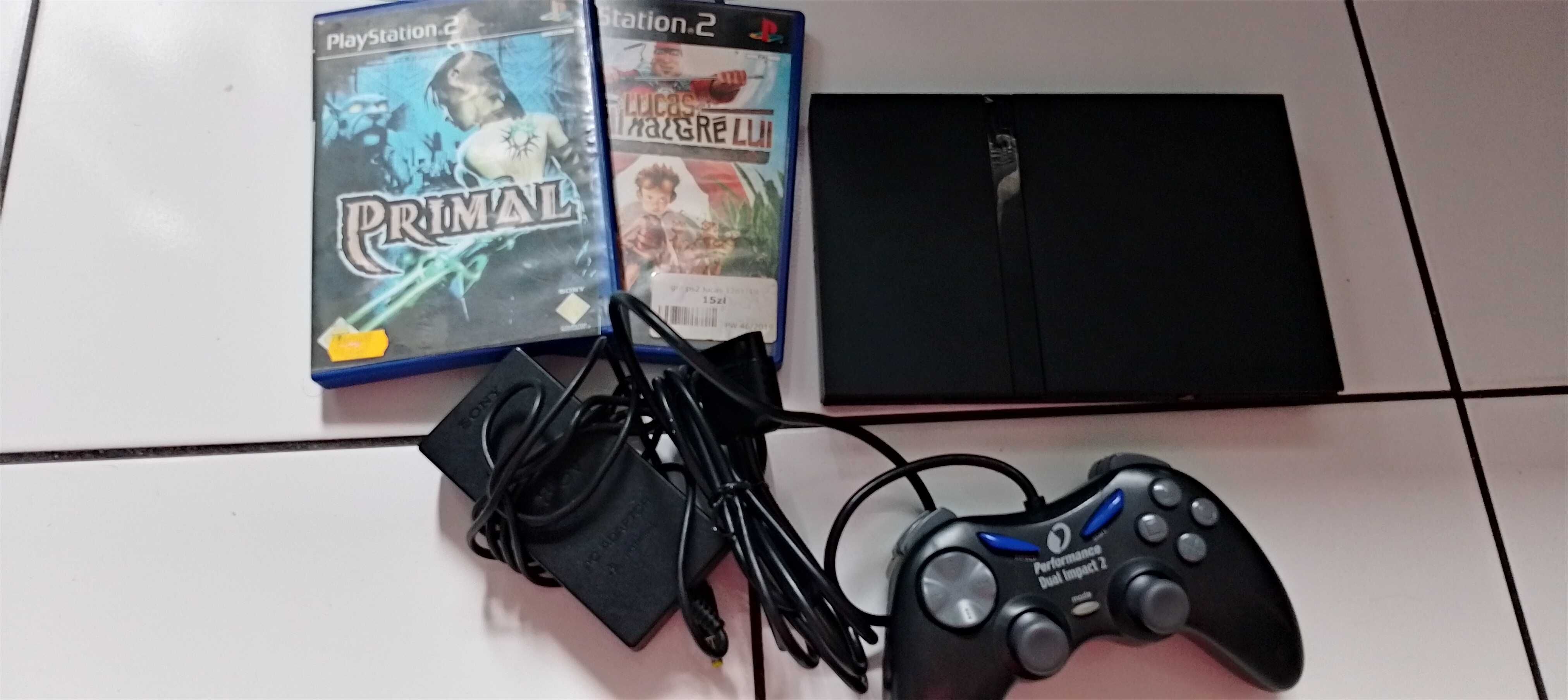 Konsola bdb stan PlayStation 2 komplet z grami i padem