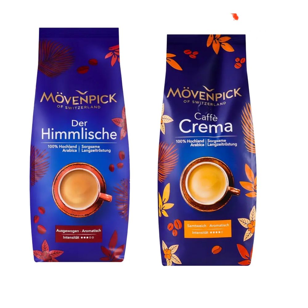 Кофе Movenpick Crema, Himmlishe  1 кг зерно ОРИГИНАЛ Ціни в описі
