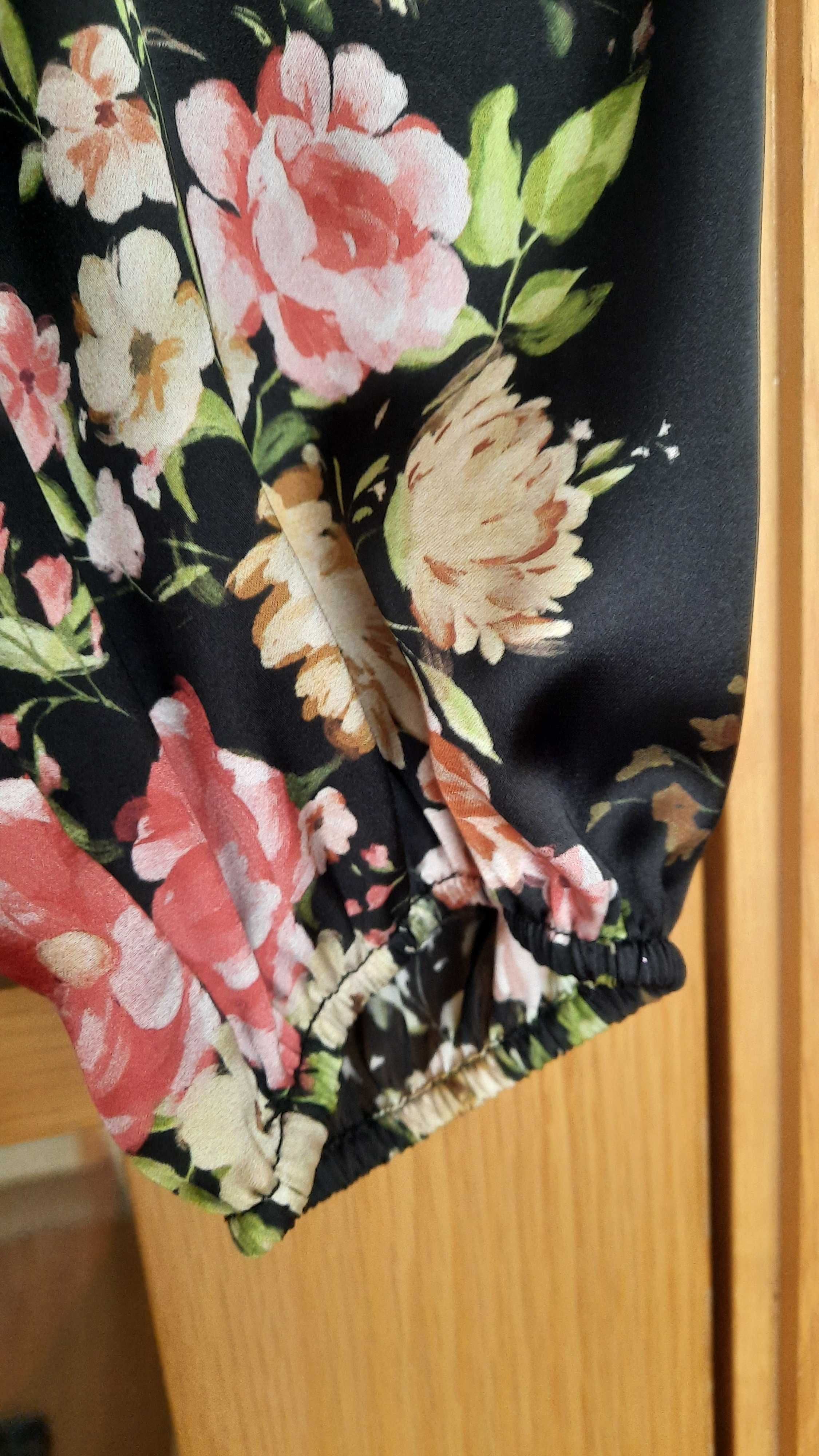 Vestido cetim Zara