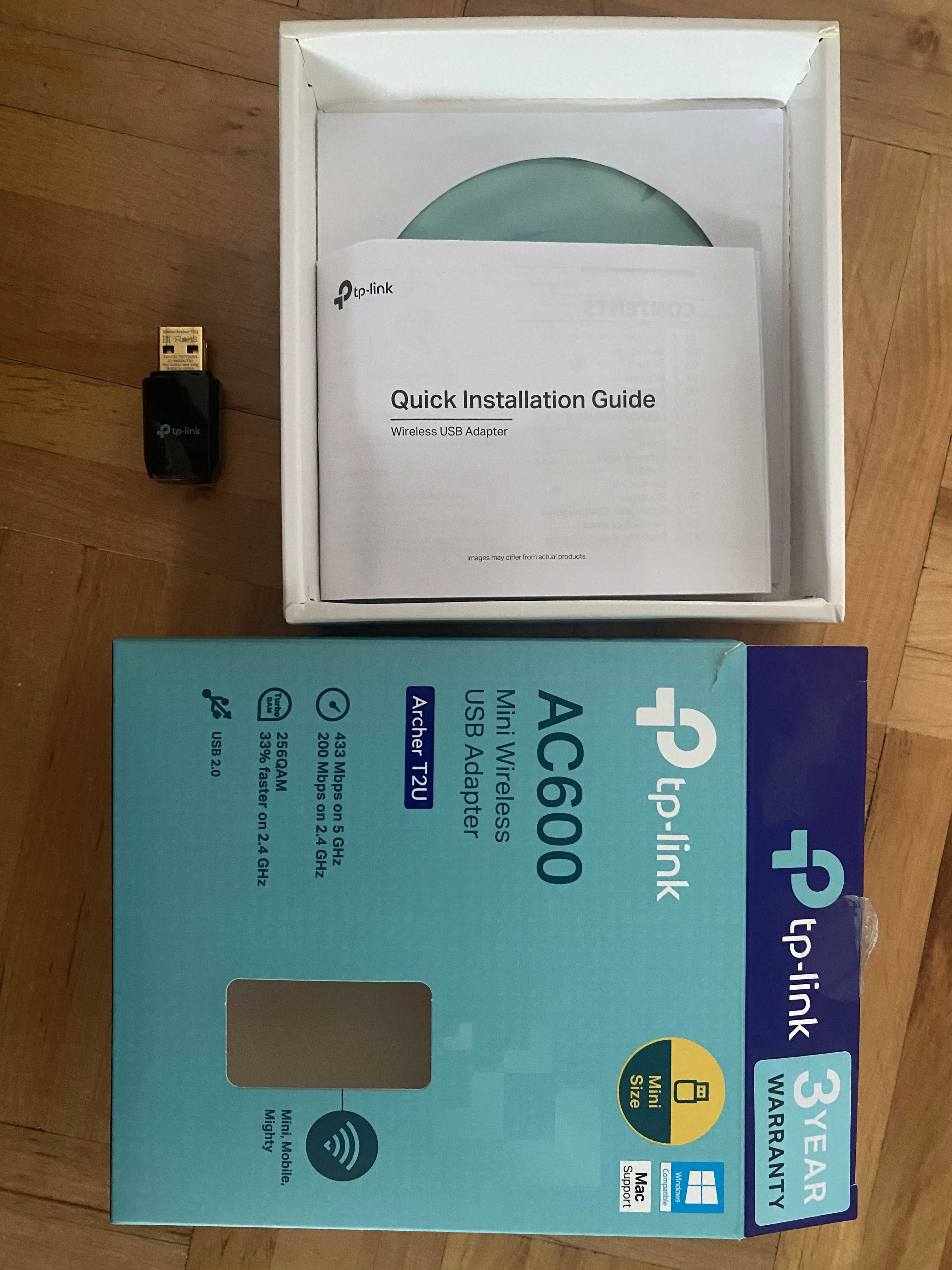 TP-Link Archer T2U AC600 – Adapter Wi-Fi USB Dual Band 2.4/5GHz