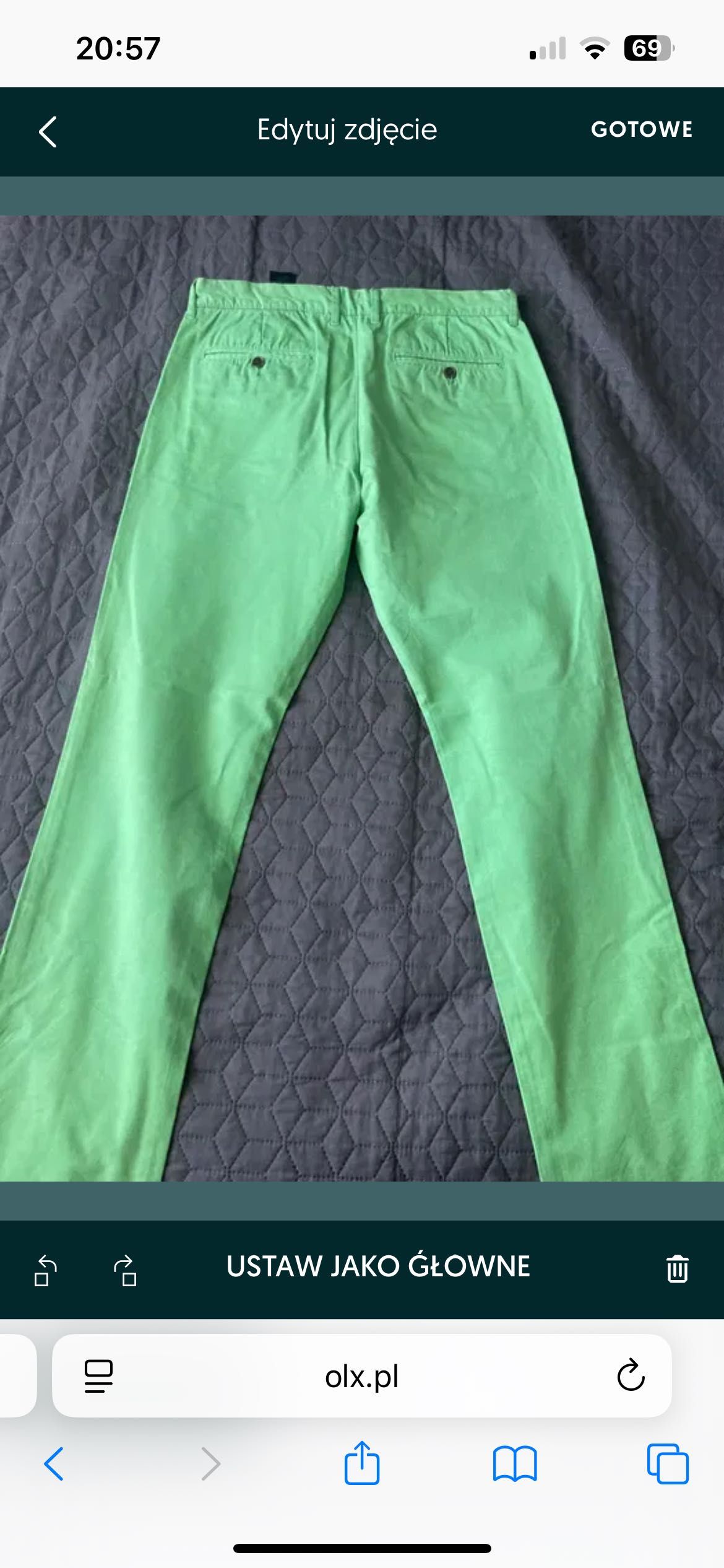 spodnie męskie H&M w rozmiarze 34.