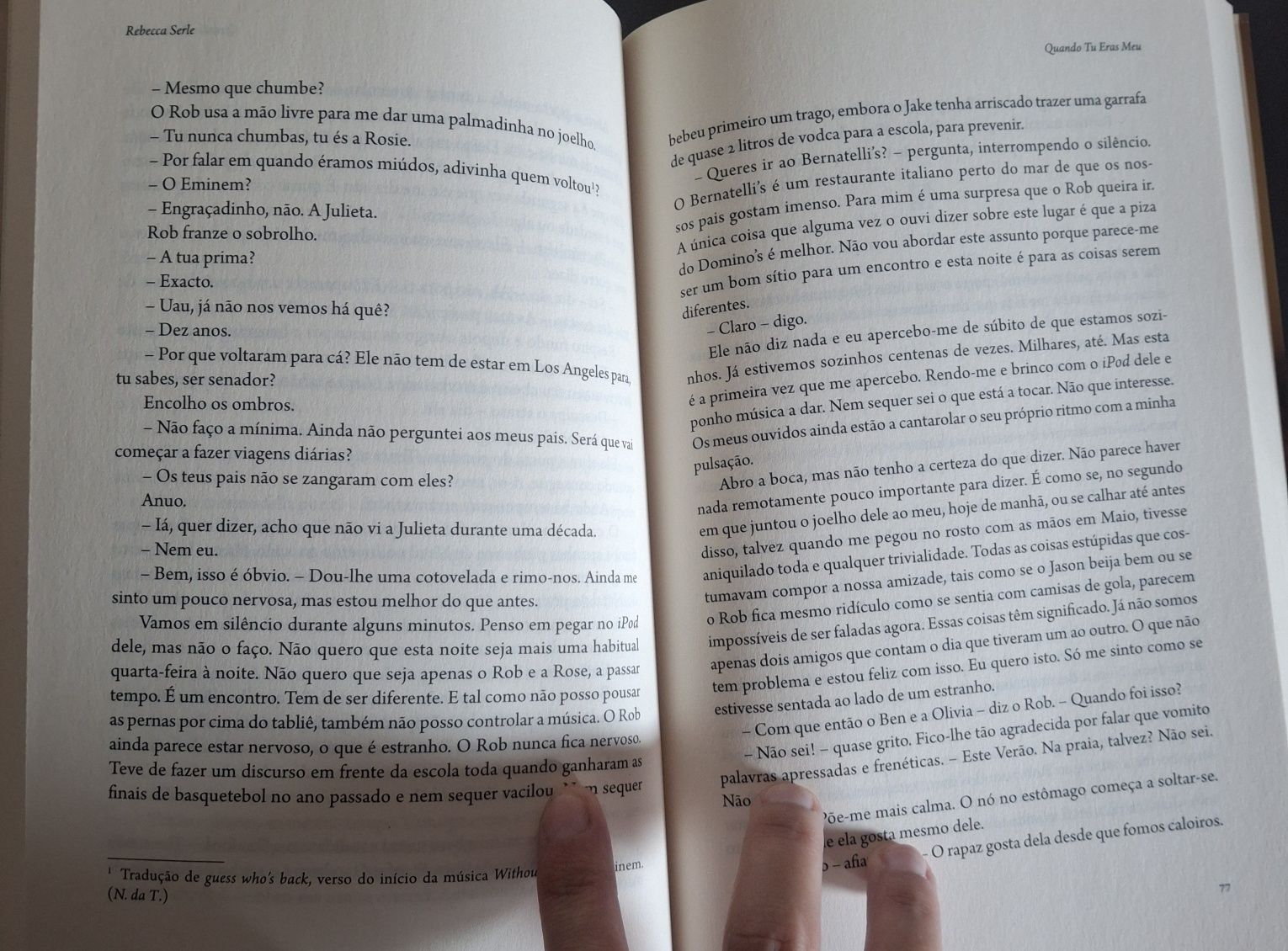 Livro "Quando Tu Eras Meu" de Rebecca Serle