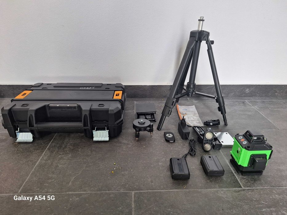 Nível laser 16 linhas + tripé 2 baterias Autonivelante NOVO