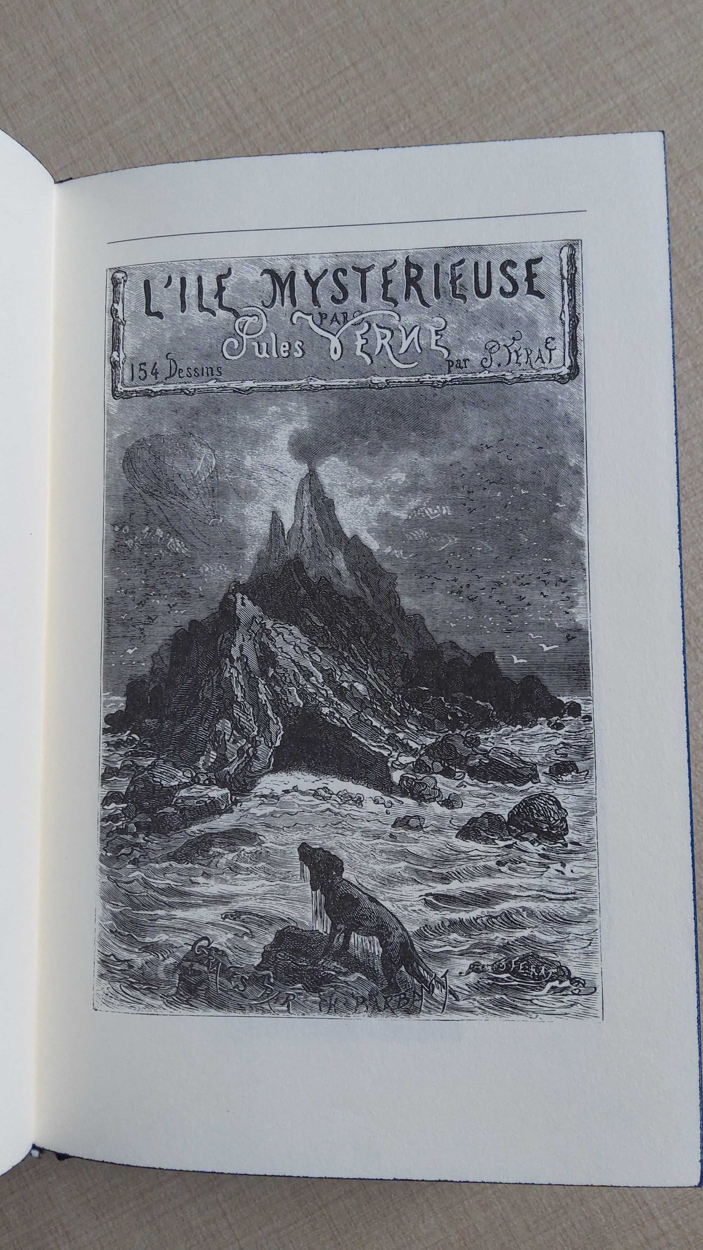 Julio Verne La isla misteriosa hiszpański reprint oryginalnego wydania