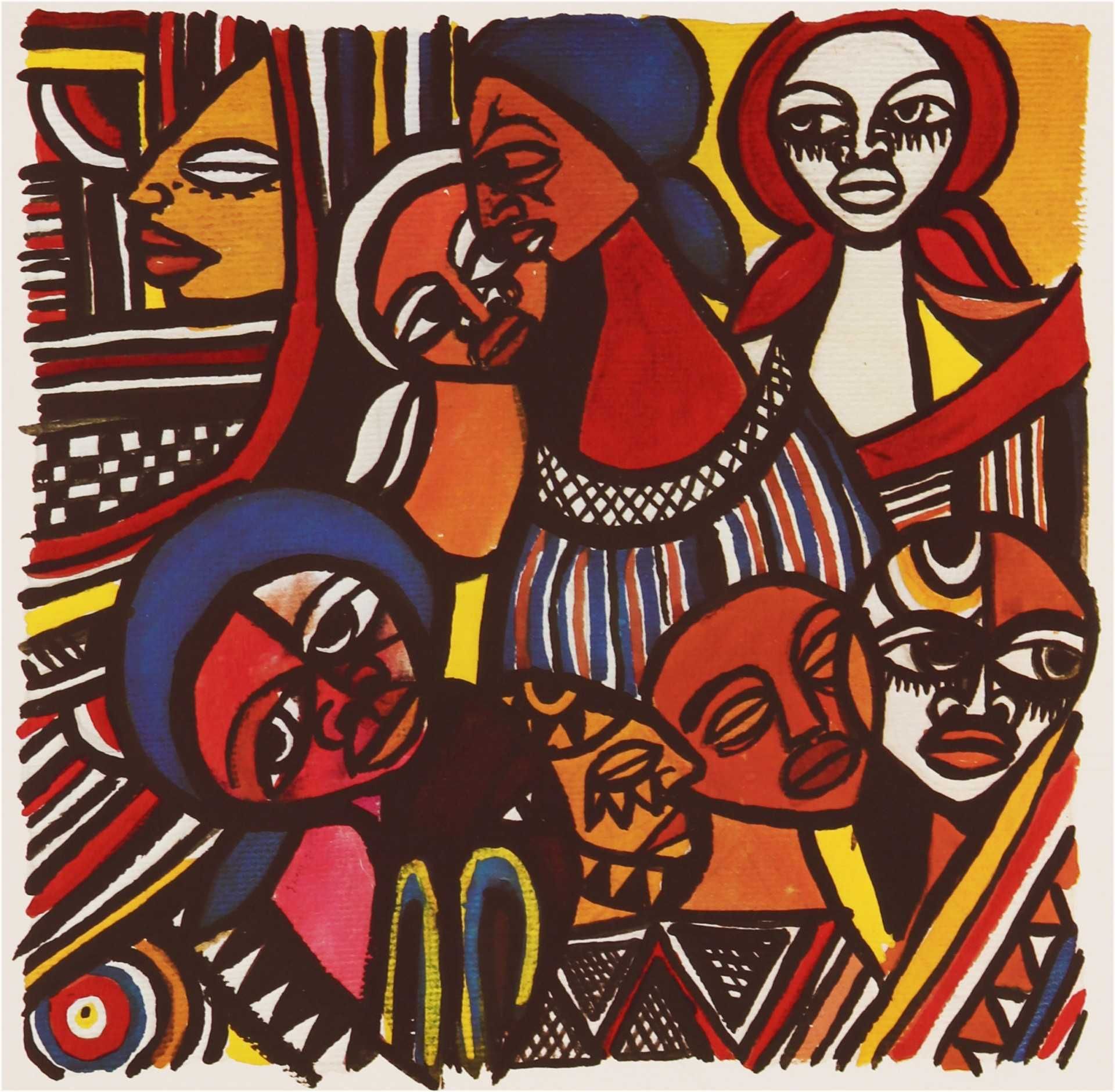 Serigrafia Malangatana - Mulher Moçambicana