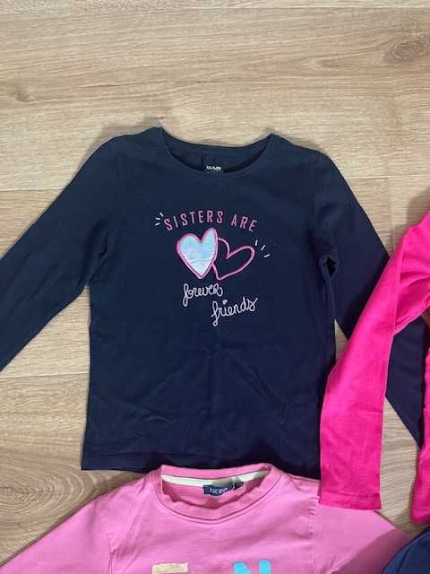 Bluzki 128 cm, stan bdb