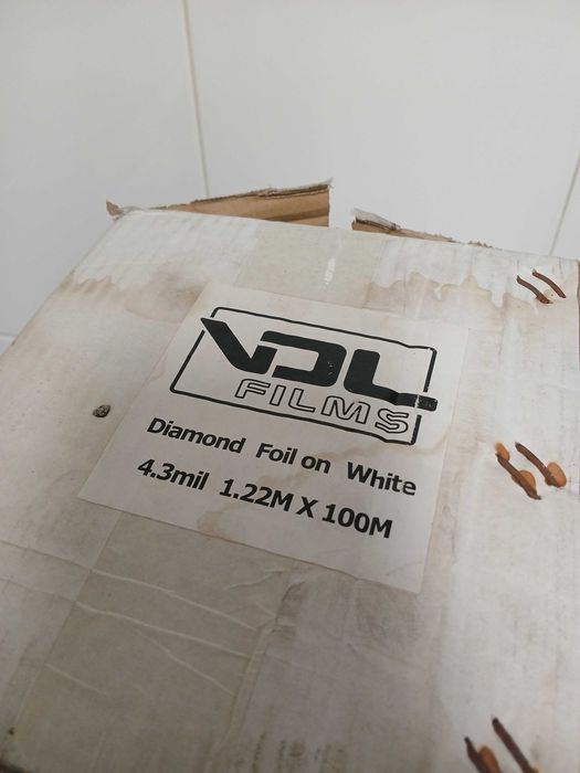 Rolo Película 1.22mx100m Diamond Foil Silver Chapa Difusão Prata