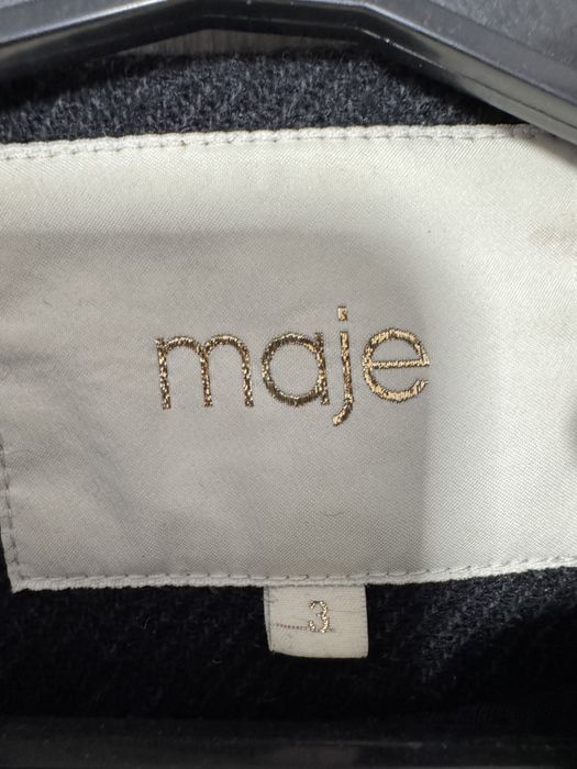 Вовняне жіноче пальто полупальто Maje оригінал