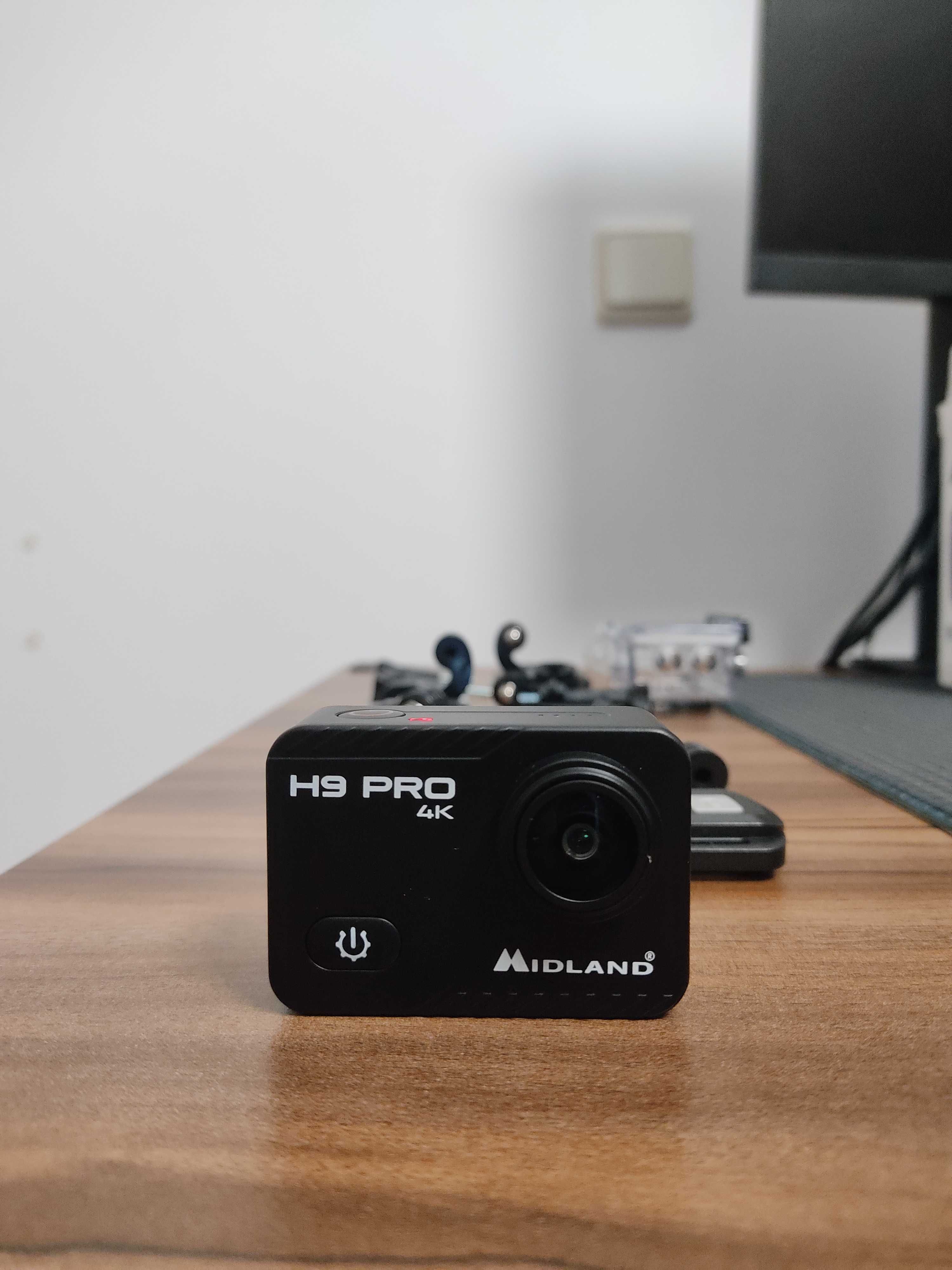 Câmara Midland H9 Pro — Como Nova + Suportes